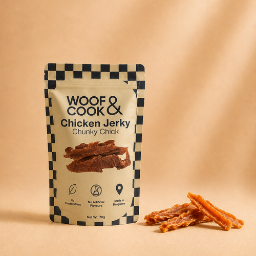 Woof & Cook Chicken Jerky Chunky Chick Hero Picture